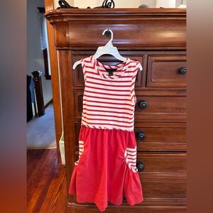 Marc by Marc Jacobs Red & White Striped Dress | Size Small